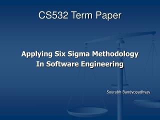 CS532 Term Paper