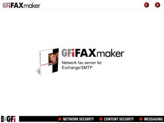 Network fax server for Exchange/SMTP