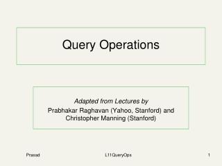 Query Operations