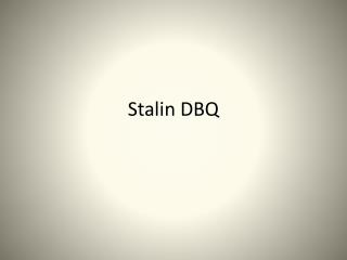 Stalin DBQ