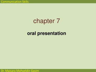 chapter 7 oral presentation