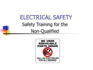 ELECTRICAL SAFETY