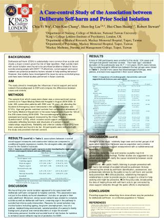 Social work case study presentation