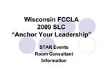 Wisconsin FCCLA 2009 SLC Anchor Your Leadership