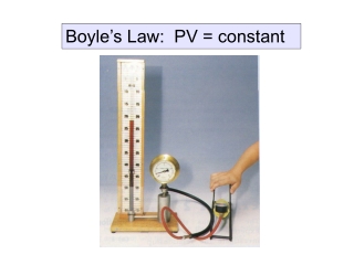 Boyle’s Law: PV = constant