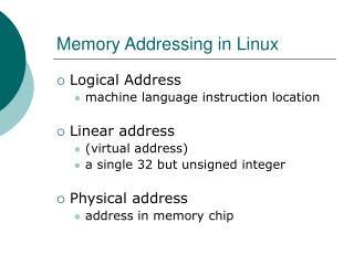 Memory Addressing in Linux