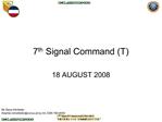 7th Signal Command T