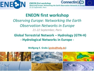 Global Terrestrial Network – Hydrology (GTN-H) - Hydrological Networks in Europe -