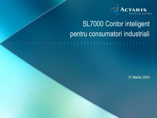 SL7000 Contor inteligent pentru consumatori industriali