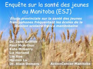 Enquête sur la santé des jeunes au Manitoba (ESJ)