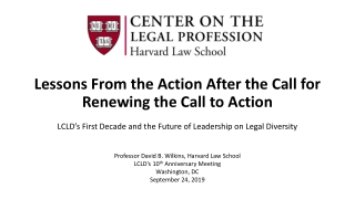 Lessons From the Action After the Call for Renewing the Call to Action