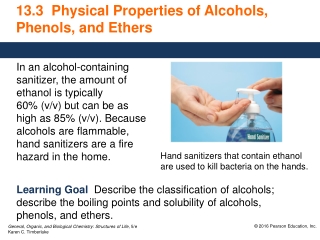 13.3 Physical Properties of Alcohols, Phenols, and Ethers
