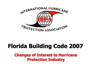 Florida Building Code 2007