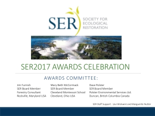 SER2017 Awards celebration
