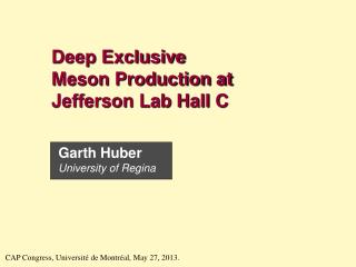 Deep Exclusive Meson Production at Jefferson Lab Hall C
