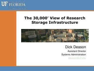 The 30,000’ View of Research Storage Infrastructure