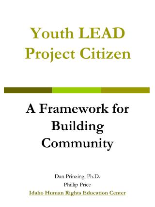 Youth LEAD Project Citizen