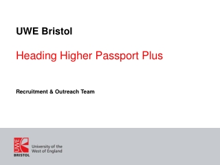 UWE Bristol Heading Higher Passport Plus