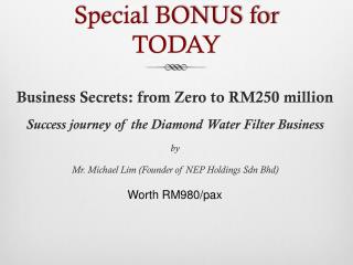 PPT - Special BONUS for TODAY PowerPoint Presentation, free 