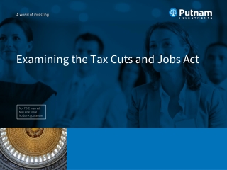 Examining the Tax Cuts and Jobs Act