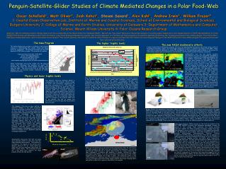Penguin-Satellite-Glider Studies of Climate Mediated Changes in a Polar Food-Web