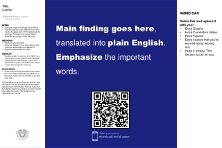 Main finding goes here , translated into plain English . Emphasize the important words.