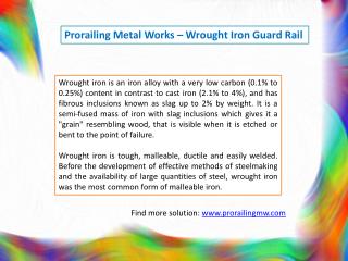 Wrought Iron Guard Rail Inland Empire