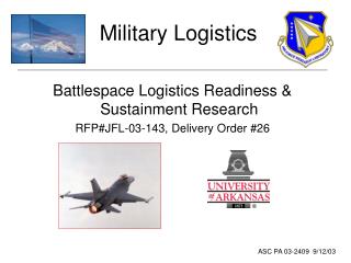 PPT - Military Logistics PowerPoint Presentation, free download - ID ...