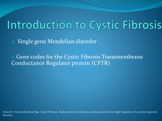 Introduction to Cystic Fibrosis