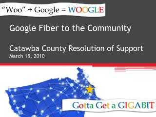Google Fiber to the Community Catawba County Resolution of Support March 15, 2010
