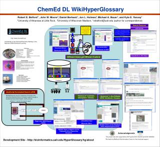 ChemEd DL is the Chemical Education Pathway of the National STEM Distributed Learning