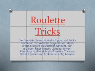 Roulette Trick