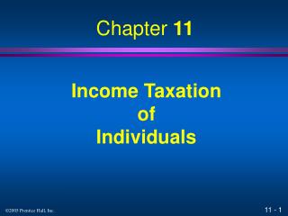 Income Taxation of Individuals