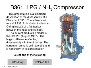 LB361 LPG / NH 3 Compressor