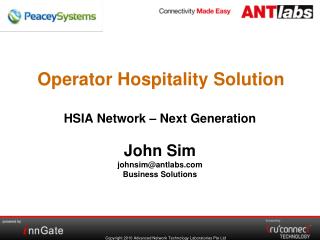 Operator Hospitality Solution