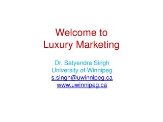 Welcome to Luxury Marketing