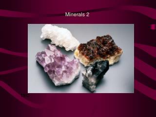 Minerals 2