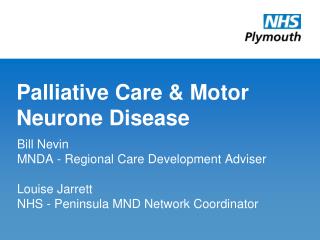 Palliative Care & Motor Neurone Disease