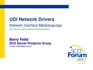 UDI Network Drivers