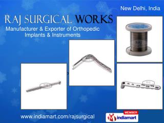 Bone Screws by Raj Surgical Works