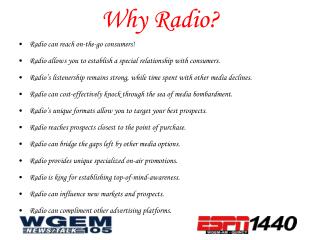 Why Radio?