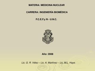 CARRERA: INGENIERÍA BIOMÉDICA
