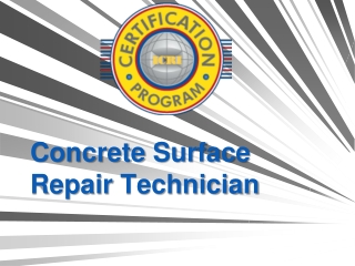 Concrete Surface Repair Technician
