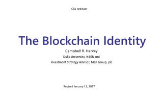 The Blockchain Identity