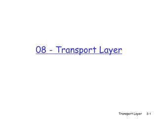 08 - Transport Layer