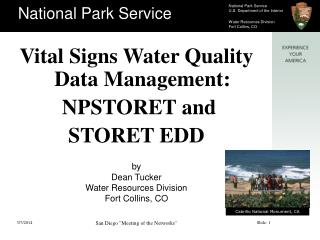 Vital Signs Water Quality Data Management: NPSTORET and STORET EDD
