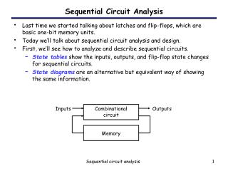 Sequential Circuit Analysis