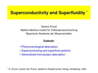 PPT - Superconductivity And Superfluidity * PowerPoint Presentation ...