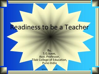 Readiness to be a Teacher