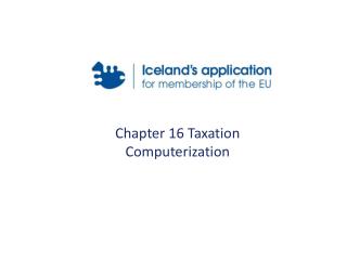 Chapter 16 Taxation Computerization